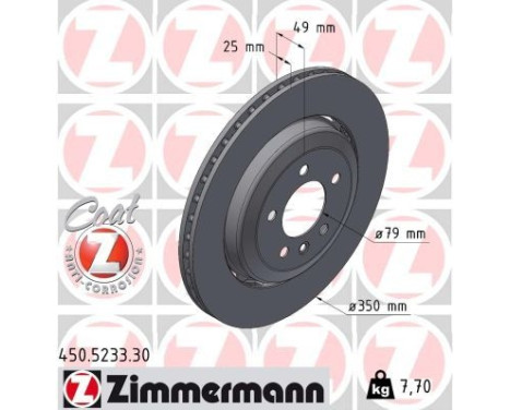 Disque de frein FORMULE S 450.5233.30 Zimmermann