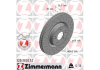 Disque de frein KIA SPORT Z 320.3820.52 Zimmermann