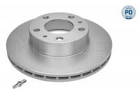 Disque de frein MEYLE-PD: Advanced design and technology. 283 521 0004/PD