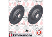 Disque de frein NOIR Z 150.2904.53 Zimmermann