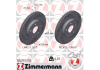 Disque de frein NOIR Z 150.2927.53 Zimmermann