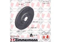 Disque de frein NOIR Z 150.2944.54 Zimmermann