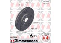 Disque de frein NOIR Z 150.2944.55 Zimmermann