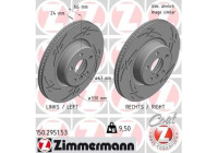 Disque de frein NOIR Z 150.2951.53 Zimmermann