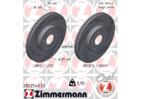 Disque de frein NOIR Z 200.2540.53 Zimmermann
