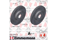 Disque de frein NOIR Z 250.1399.53 Zimmermann