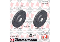Disque de frein NOIR Z 320.3809.53 Zimmermann