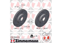 Disque de frein NOIR Z 370.3069.53 Zimmermann
