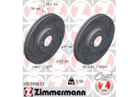 Disque de frein NOIR Z 370.3088.53 Zimmermann