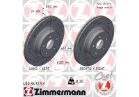 Disque de frein NOIR Z 400.3672.53 Zimmermann