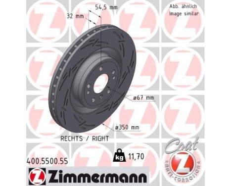 Disque de frein NOIR Z 400.5500.55 Zimmermann