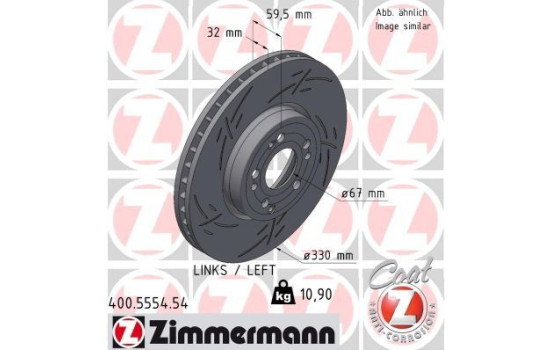 Disque de frein NOIR Z 400.5554.54 Zimmermann