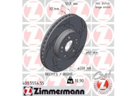 Disque de frein NOIR Z 400.5554.55 Zimmermann