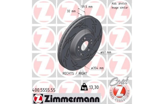 Disque de frein NOIR Z 400.5555.55 Zimmermann