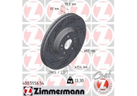 Disque de frein NOIR Z 400.5556.54 Zimmermann