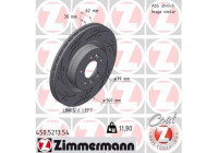 Disque de frein NOIR Z 450.5213.54 Zimmermann