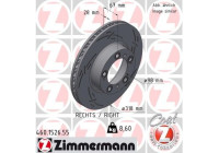 Disque de frein NOIR Z 460.1526.55 Zimmermann