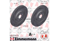 Disque de frein NOIR Z 460.1556.53 Zimmermann