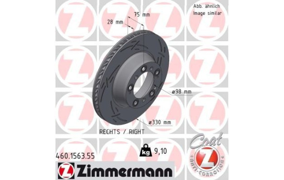 Disque de frein NOIR Z 460.1563.55 Zimmermann