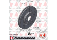 Disque de frein NOIR Z 460.1589.54 Zimmermann