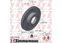 Disque de frein NOIR Z 460.1590.55 Zimmermann