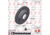 Disque de frein NOIR Z 460.4523.55 Zimmermann
