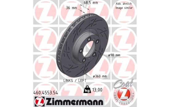 Disque de frein NOIR Z 460.4553.54 Zimmermann