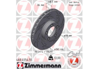 Disque de frein NOIR Z 460.4554.55 Zimmermann