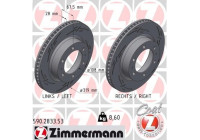 Disque de frein NOIR Z 590.2833.53 Zimmermann