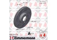 Disque de frein NOIR Z 600.3247.54 Zimmermann