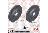 Disque de frein NOIR Z 610.3728.53 Zimmermann