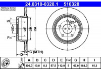 Disque de frein PowerDisc 24.0310-0328.1 ATE