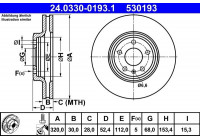Disque de frein PowerDisc 24.0330-0193.1 ATE