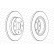 Disque de frein PREMIER Coat+ disc DDF1129C Ferodo, Vignette 2