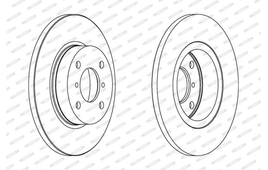Disque de frein PREMIER Coat+ disc DDF1148C Ferodo