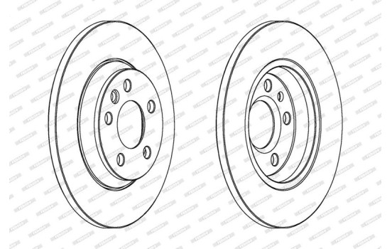 Disque de frein PREMIER Coat+ disc DDF1158C Ferodo, Image 2