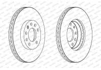 Disque de frein PREMIER Coat+ disc DDF1191C Ferodo