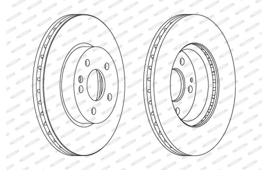 Disque de frein PREMIER Coat+ disc DDF1203C Ferodo