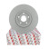 Disque de frein PREMIER Coat+ disc DDF1225C Ferodo, Vignette 3