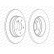 Disque de frein PREMIER Coat+ disc DDF1251C Ferodo, Vignette 2