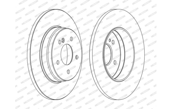 Disque de frein PREMIER Coat+ disc DDF1251C Ferodo, Image 2