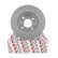 Disque de frein PREMIER Coat+ disc DDF1268C Ferodo, Vignette 3