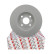 Disque de frein PREMIER Coat+ disc DDF1313C Ferodo, Vignette 3