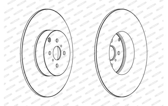 Disque de frein PREMIER Coat+ disc DDF1417C Ferodo, Image 2