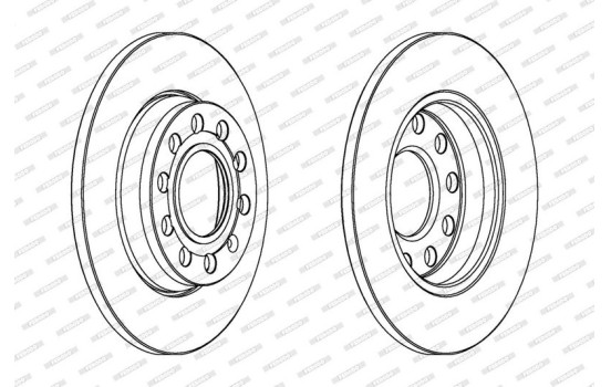 Disque de frein PREMIER Coat+ disc DDF1425C Ferodo