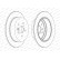 Disque de frein PREMIER Coat+ disc DDF1486C Ferodo, Vignette 2