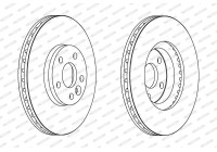 Disque de frein PREMIER Coat+ disc DDF1567C Ferodo