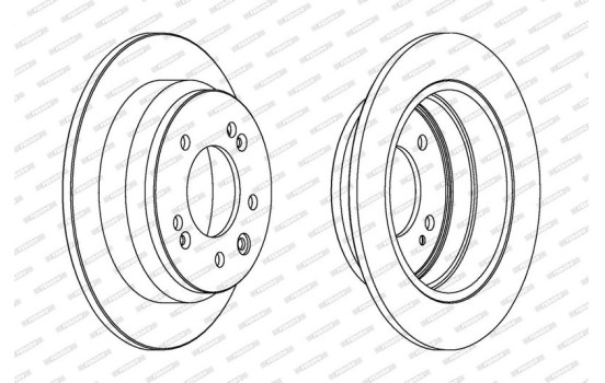 Disque de frein PREMIER Coat+ disc DDF1618C Ferodo
