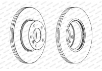 Disque de frein PREMIER Coat+ disc DDF1717C Ferodo