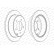 Disque de frein PREMIER Coat+ disc DDF1762C Ferodo, Vignette 2